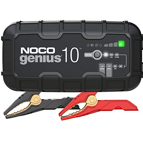 NOCO GENIUS10EU, 10A cargador de batería automático inteligente portátil de 6V y 12V, mantenedor de batería y desulfador para moto, scooter, auto, camión y caravana NOCO GENIUS10EU, 10A cargador de batería automático inteligente portátil de 6V y 12V, mantenedor de batería y desulfador para moto, scooter, auto, camión y caravana
