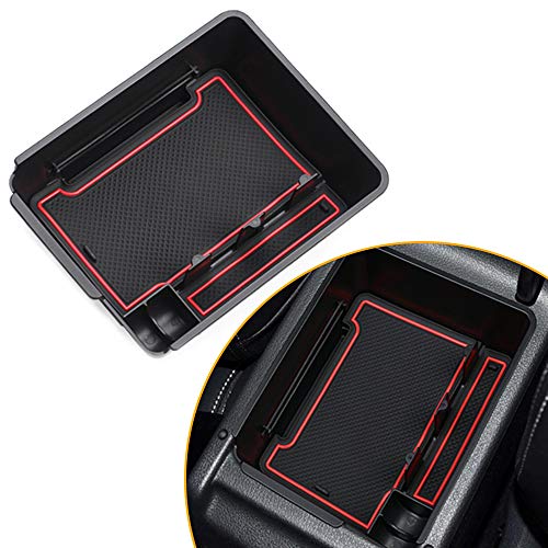 Para V W Tiguan 2010-2017 Caja de almacenamiento del apoyabrazos Con tapete antideslizante Car Central Consola interior para reposabrazos Para V W Tiguan 2010-2017 Caja de almacenamiento del apoyabrazos Con tapete antideslizante Car Central Consola interior para reposabrazos