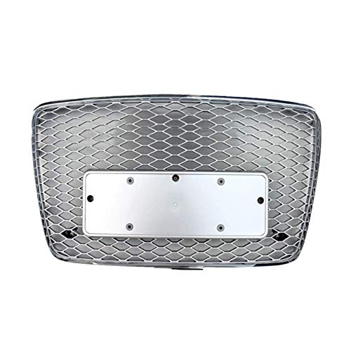 Parrillas de Carreras, para 2005-2015 Audi Q7 Actualización Audi RSQ7 Galvanik Radiador Grill Edición Limitada Pura Plata Capucha Cooler Grill