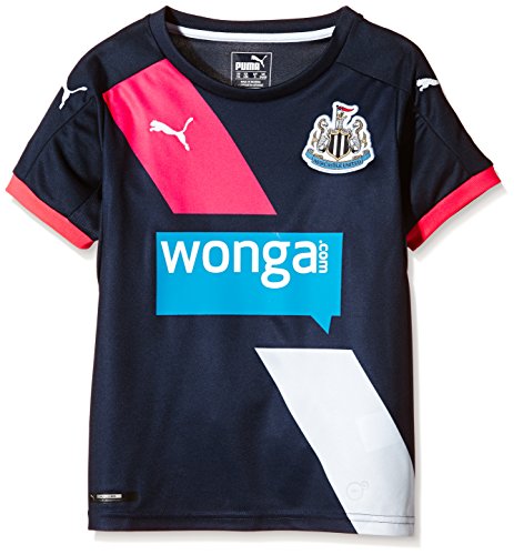 PUMA Newcastle Kids Third Replica Shirt with Sponsor - Camiseta/Camisa Deportivas para Hombre, Color Azul, Talla 164 cm