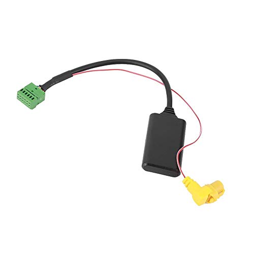 Qiilu Cable de audio inalámbrico para coche, adaptador de música inalámbrico con cable de audio Bluetooth apto para MMI 3G AMI AUX