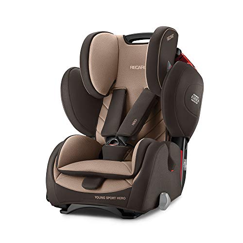 Recaro Young Sport Hero 6203.21506.66 Silla de Coche, Grupo 1/2/3, Marrón (Dakar Sand)