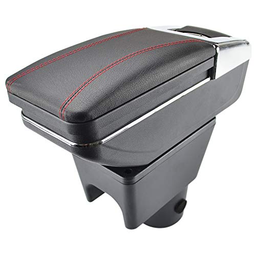 Reposabrazos para Renault Dacia Duster I 2010-2015 ARM REST ROPT STARCE CAJA DE ALMACENAMIENTO DE Decoración CAR STYLING 2011 2012 Reposo del brazo (Color Name : Red thread)