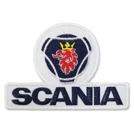 SAAB Scania Logo 10,5 CM Parche, Parches Termoadhesivos,Parche Bordado para la Ropa Termoadhesivo