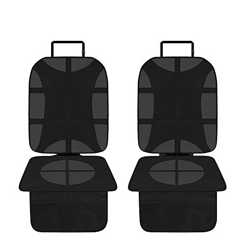 SANBLOGAN Protector Asiento Coche, Protector Asiento Coche Silla Bebe Protector Asiento Delantero Coche Protector Asiento Trasero Coche Fácil de Limpiar y Arreglar para Sillas de Coche Negro, 2 Piezas SANBLOGAN Protector Asiento Coche, Protector Asiento Coche Silla Bebe Protector Asiento Delantero Coche Protector Asiento Trasero Coche Fácil de Limpiar y Arreglar para Sillas de Coche Negro, 2 Piezas