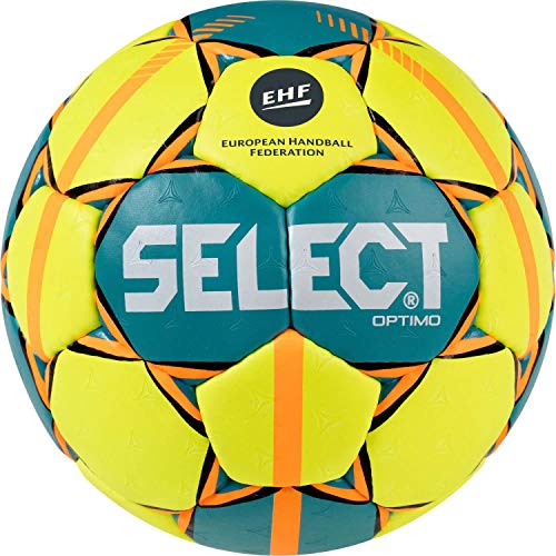 SELECT Optimo Balón de Balonmano, Unisex niños, Amarillo Verde Rojo, 1