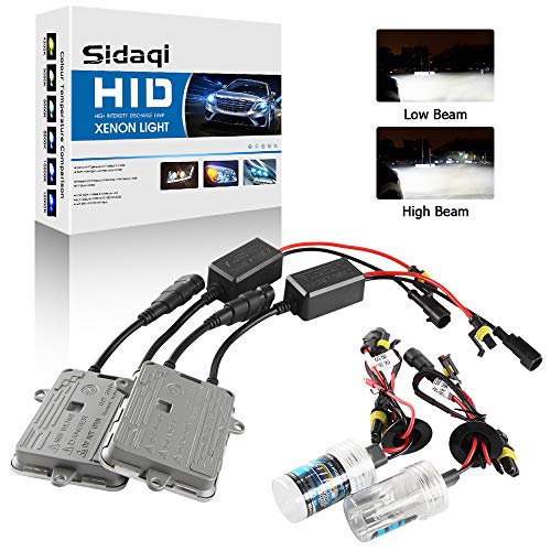 Sidaqi H3 HID Kit de conversión de faros de xenón 6000K Dos balastos HID ultradelgados de 55W para faros delanteros/luces bajas Automóviles