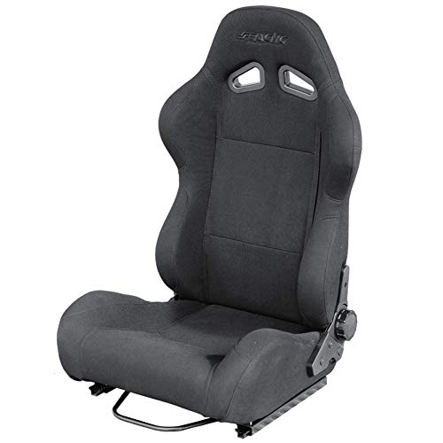 Simoni Racing SRS/10 asiento deportivo Max Dual-Side reclinable respaldo, color negro