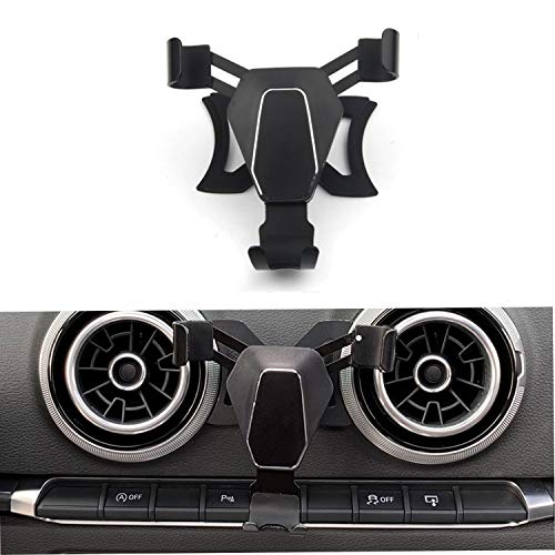 SMARTNAVI Soporte para teléfono de coche, soporte para teléfono móvil para Audi A3 S3 2014-2018 (negro) SMARTNAVI Soporte para teléfono de coche, soporte para teléfono móvil para Audi A3 S3 2014-2018 (negro)