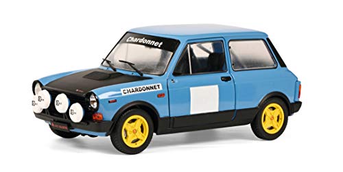 Solido Autobianchi A112 MK5 Abarth Chardonnet Rally-Maqueta de Coche (Escala 1:18), Color Azul, Negro (1803801)