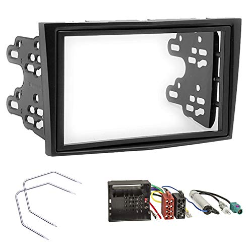 Sound-way Kit Montage Autoradio, Marco 2 DIN Radio de Coche con Soporte de Montaje, Adaptador Antena, Cable Adaptador Conector ISO, Llaves Desmontaje compatible con Opel Astra H, Corsa D, Zafira B Sound-way Kit Montage Autoradio, Marco 2 DIN Radio de Coche con Soporte de Montaje, Adaptador Antena, Cable Adaptador Conector ISO, Llaves Desmontaje compatible con Opel Astra H, Corsa D, Zafira B
