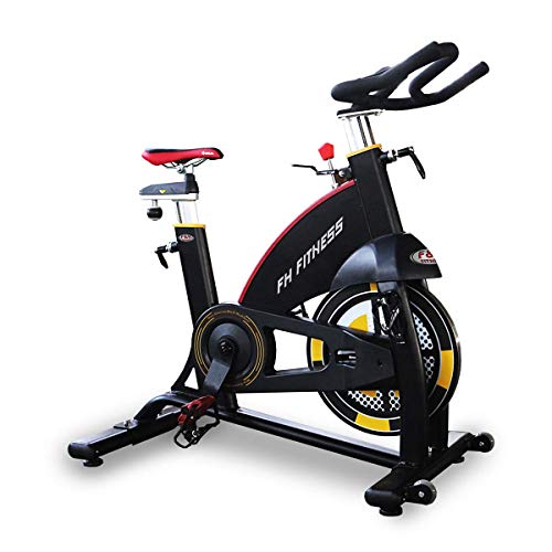 SPIN BIKE | Bicicleta spinning indoor | Volante de inercia 22 kg | uso intensivo | ajustable volante y asiento F & h Fitness