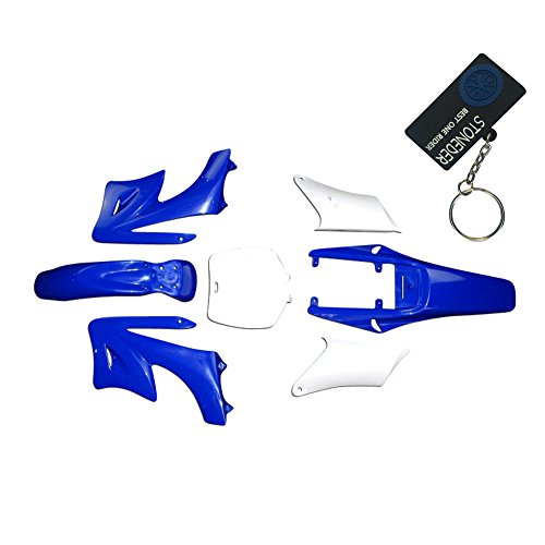 STONEDER azul 7 piezas de plástico de alta resistencia Fender carenado Cuerpo kits para chino 47cc 49cc 2 tiempos Apollo Orion suciedad mini bici