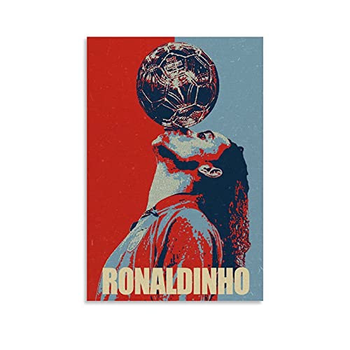 SUYD Ronaldinho - Póster decorativo de fútbol (50 x 75 cm)