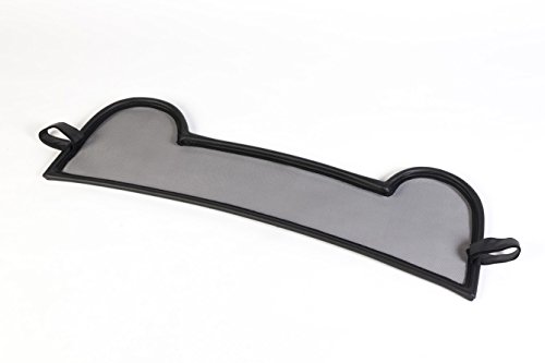 TiefTech Deflector de Viento para Audi TT New 8J Descapotable (2006-2014) - Negro - con Velcro | Deflector de Viento | Deflector de Aire | Parabrisas para descapotable