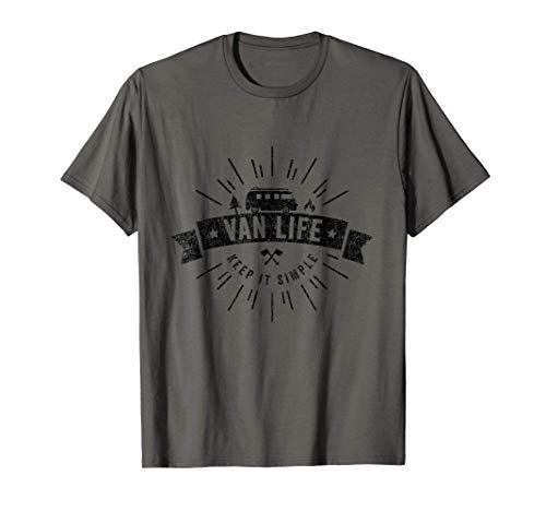 Van Life Clothing Retro Vintage Camper de Vanlife Camiseta