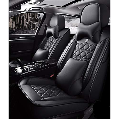 Waterproof Cuero De La PU Funda Asiento Coche Cojines Juego Completo (5 Asientos), Universal para BMW 1 3 5 7 Series X1 / X3 / X5 / X6 (Color : Black Luxury) Waterproof Cuero De La PU Funda Asiento Coche Cojines Juego Completo (5 Asientos), Universal para BMW 1 3 5 7 Series X1 / X3 / X5 / X6 (Color : Black Luxury)