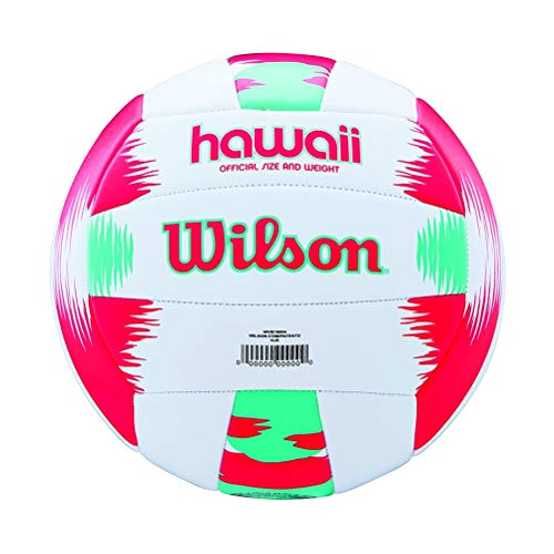 Wilson Pelota de vóley-playa, Exterior, Uso recreativo, Tamaño oficial, AVP HAWAII, Rojo/Turquesa, WTH482696XB Wilson Pelota de vóley-playa, Exterior, Uso recreativo, Tamaño oficial, AVP HAWAII, Rojo/Turquesa, WTH482696XB
