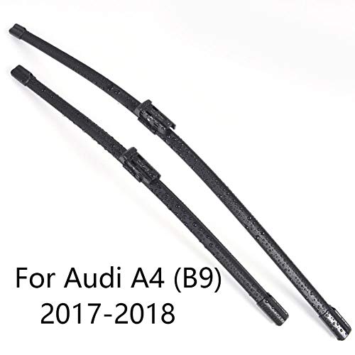 WQSNUB Escobillas de limpiaparabrisas de Coche, para Audi A4 B5 / B7 / B8 / B9 Forma 2004 a 2018 Goma de limpiaparabrisas de Coche