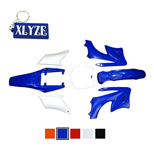 XLYZE Plastic Fender Kits Azul para 2 Tiempos 47cc 49cc Apollo Orion Mini Pit Dirt Bikes
