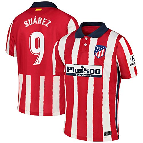 Y-shop Camiseta Luis Suarez Atletico De Madrid Rojo,Camiseta Luis Suarez 2020/21 para Hombre & Niño（Rojo,XL）