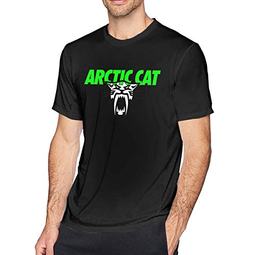 YGYP XZShop Arctic Cat Exercise Camiseta de Manga Corta para Hombre Negro