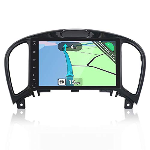YUNTX Android 10 Autoradio Compatible con Nissan Juke (2010-2014) YF15 Infiniti ESQ - GPS 2 DIN - Cámara Trasera y Mic Gratis - Soporte Dab/Control del Volante/4G/WiFi/Bluetooth/Carplay/Mirrorlink