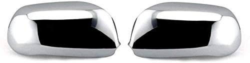 ZHAOOP   Cubierta del Espejo del Coche Cubierta del Espejo retrovisor Cubierta cromada del Espejo Lateral Ajuste   , para, para Audi A6 S6 C4 C5 A8 S8 D2 Cubierta del Espejo (Color: Chrome) - Cromo