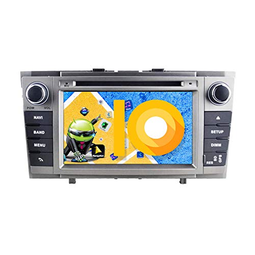 ZWNAV 7 Pulgadas Andriod 9.0 Doble DIN Auto Stereo Navi Bluetooth Navegación GPS para Toyota Avensis T27 2009-2015 17.8 cm CD DVD Unidad de Control del Volante