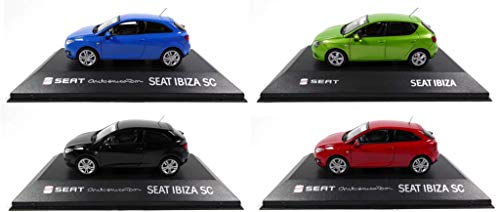 - Lote de 4 Autos 1/43 Compatible con Seat Ibiza (SE05 + 06 + 10 + 15)