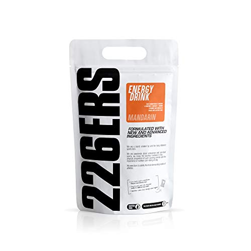 226ERS Energy Drink, Bebida Energética con Amilopectina, Taurina y L-Carnitina, Mandarina - 1000 gr