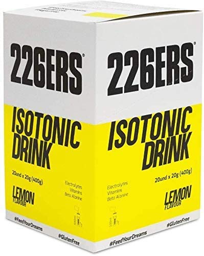 226ERS Isotonic Drink Monodosis, Bebida Isotónica, Sales Minerales, Electrólitos, Limón - 20 unidades