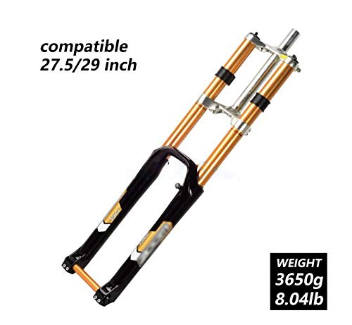 26 27.5 29 Pulgadas Horquilla para Bicicleta SuspensióN Delantera Horquilla Hombro DH Horquilla Delantera Freno De Disco Bicicleta De MontañA Cuesta Abajo 26 27.5 29 Pulgadas Horquilla para Bicicleta SuspensióN Delantera Horquilla Hombro DH Horquilla Delantera Freno De Disco Bicicleta De MontañA Cuesta Abajo