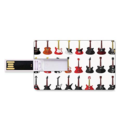 32 GB Unidades flash USB flash Guitarra Forma de tarjeta de crédito bancaria Clave comercial U Disco de almacenamiento Memory Stick Conjunto de instrumentos musicales con varios bajos acústicos que ha 32 GB Unidades flash USB flash Guitarra Forma de tarjeta de crédito bancaria Clave comercial U Disco de almacenamiento Memory Stick Conjunto de instrumentos musicales con varios bajos acústicos que ha
