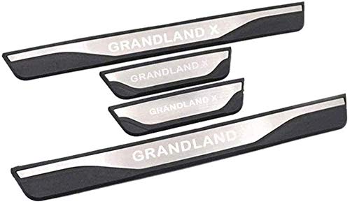 4 x Coche Barra Puerta Tiras De Umbral, para Opel Grandland X A18 2017 2018 2019 2020, Antideslizante AntiarañAzos Decoración para Coche Protección Pegatina 4 x Coche Barra Puerta Tiras De Umbral, para Opel Grandland X A18 2017 2018 2019 2020, Antideslizante AntiarañAzos Decoración para Coche Protección Pegatina