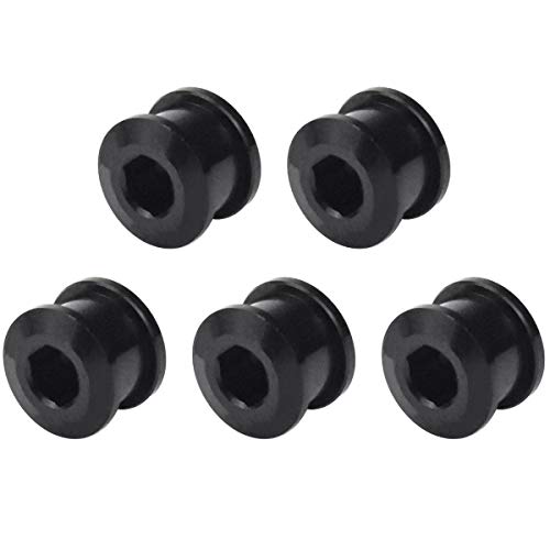 5 Piezas Rueda de Cadena Tuercas Tornillos Plato Bicicleta, 7075 Aleación Aluminio Bicicleta Pernos de Manivela, Tornillos de Manivela para Bicicletas de Carretera de Montaña BMX MTB Fixie (Negro) 5 Piezas Rueda de Cadena Tuercas Tornillos Plato Bicicleta, 7075 Aleación Aluminio Bicicleta Pernos de Manivela, Tornillos de Manivela para Bicicletas de Carretera de Montaña BMX MTB Fixie (Negro)