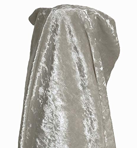 A-Express Tela de terciopelo Aplastado Suave Material Cortinas Cojines Modista 140cm ancho - 1 Metro (100cm x 140cm) Perla gris A-Express Tela de terciopelo Aplastado Suave Material Cortinas Cojines Modista 140cm ancho - 1 Metro (100cm x 140cm) Perla gris