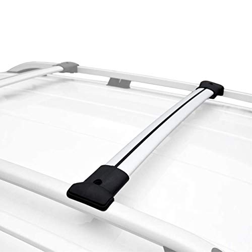 accessorypart Para Fiat Scudo 2006-2016 Barras de techo Aluminio Gris