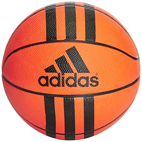 adidas 3 Stripes Mini Bola de Basketball, Unisex Adulto, Orange/Black
