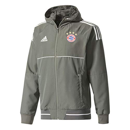 adidas FCBUCL PRE JK Chaqueta FC Bayern de Munich, Hombre, Gris (Carbon/Balcri), S