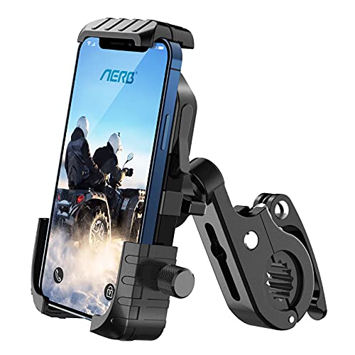 Aerb Soporte Móvil Bicicleta, Soporte Móvil Moto: Soporte para Teléfono en Bicicleta para iPhone 12 Mini, 12 Pro Max, 11 Pro, Pro Max Xs 8 X 8P 7P 6S, Samsung, Huawei, Todos los Dispositivos 4.7-6.8