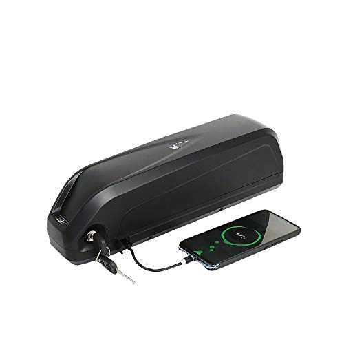 (Almacén de Alemania) Batería de Bicicleta eléctrica de 36V, Batería de E-Bike batería de Iones de Litio para Bicicleta Eléctrica con Cargador, Puerto USB para Motor de 500w 350w 250w (36V15AH)