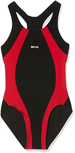 Beco – Bañador para niña Aqua Rojo Talla:10 años (140 cm)