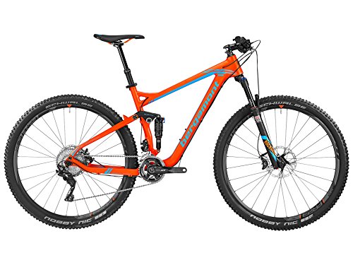 Bergamont Contrail 9.0 - Bicicleta de montaña de carbono de 29'', color naranja/azul, talla XL (184-199cm)