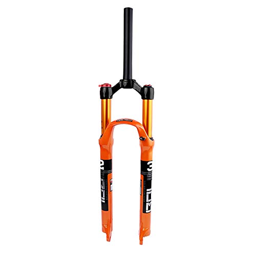 BESTSL Horquillas de Suspensión para Bicicleta de Montaña, Horquilla Delantera para Bicicleta MTB, Horquilla de Suspensión MTB de 26/27.5/29", con Ajuste de Rebote,29"-Straight-Manual