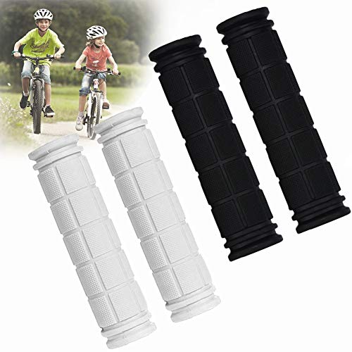 BESTZY Puños Manillar Bicicleta, 2 Pares Puños Bicicleta Silicona Puños Manillar para Accesorios de Bicicleta al Aire Libre (Negro, Blanco) BESTZY Puños Manillar Bicicleta, 2 Pares Puños Bicicleta Silicona Puños Manillar para Accesorios de Bicicleta al Aire Libre (Negro, Blanco)