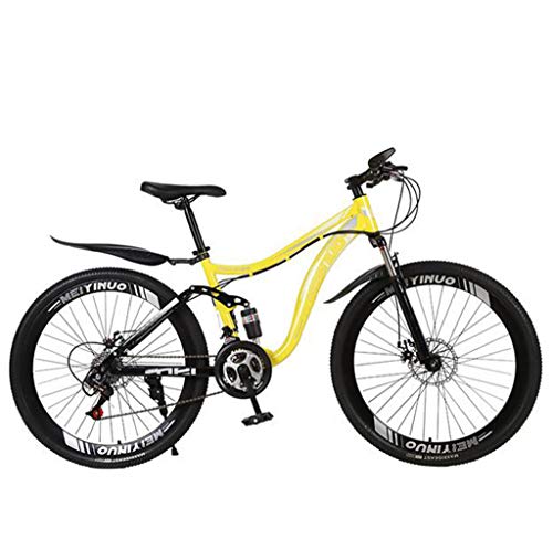 Bicicleta de montaña 27 velocidades Bicicleta antideslizante 26 pulgadas Neumático ARENA BICICLE DOBLE DISCO FRENO Suspensión Tenedor Suspensión Bicicleta para niños Chicas Hombres y mujeres,D