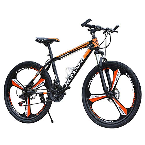 Bicicleta De Montaña, Carreras De Velocidad Variable Todoterreno para 24 Pulgadas 21 Velocidades, Suspensión De Horquilla Delantera con Función De Bloqueo, Frenos De Doble Disco, Hombres Y Mujeres Bicicleta De Montaña, Carreras De Velocidad Variable Todoterreno para 24 Pulgadas 21 Velocidades, Suspensión De Horquilla Delantera con Función De Bloqueo, Frenos De Doble Disco, Hombres Y Mujeres