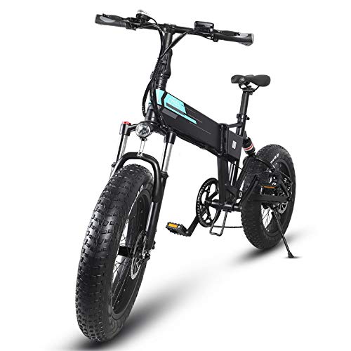 Bicicleta de Montaña Eléctrica para Adultos,Motor de 250W,Caja de Cambios de 7 Velocidades,Batería de 12.5Ah,Neumáticos de 20 Pulgadas,Batería Extraíble,Pantalla LCD,100 km de Larga Distancia