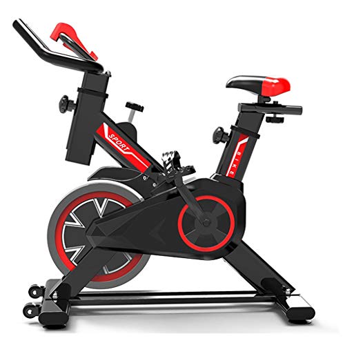 Bicicleta de Spinning Bicicleta Indoor de Volante de Inercia Ultra silencioso Aptitud Bici Y AB Trainer Speedbike, Asiento Ajustable, Bicicleta Fitness hasta 150 Kg